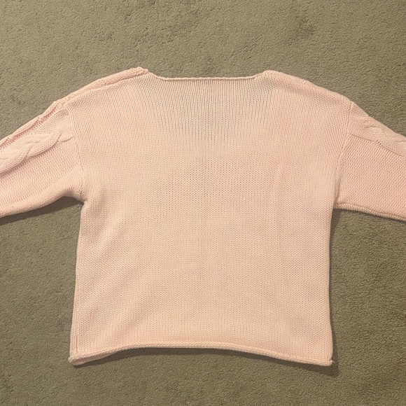 Edikted Pink V-Neck Sweater - Picture 4 of 4